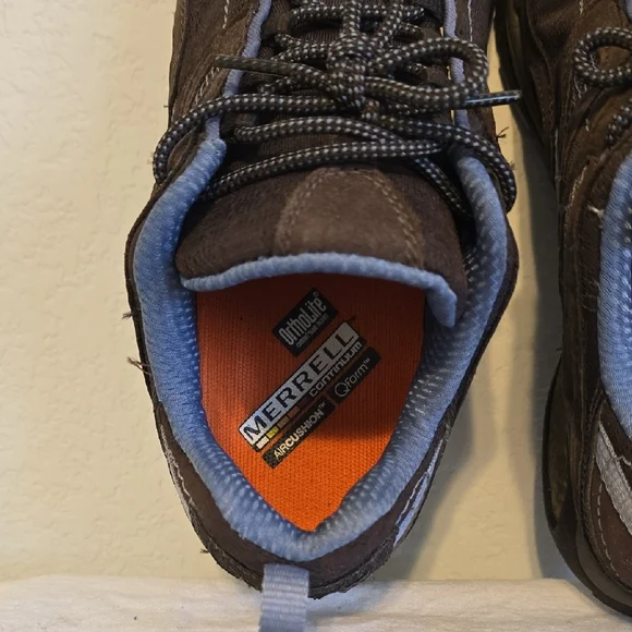 Merrell Women's Athletic Shoes In Brown And Periwinkle Color. Size 7.5M EUC - Picture 7 of 15